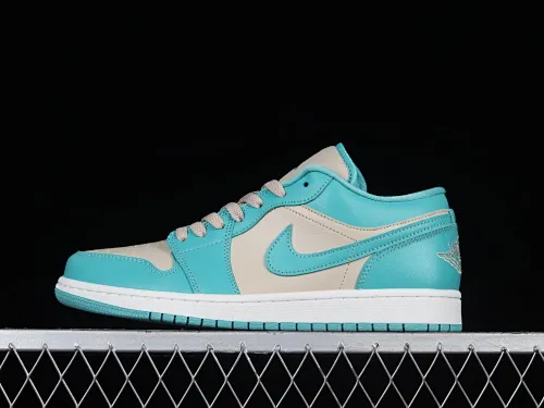 All categories Air Jordan Jordan series basketball shoes Air Jordan 1 Low G version pure original Air Jordan 1 Low AJ1 Joe 1 Tiffany green low-top basketball shoes DC0774-131